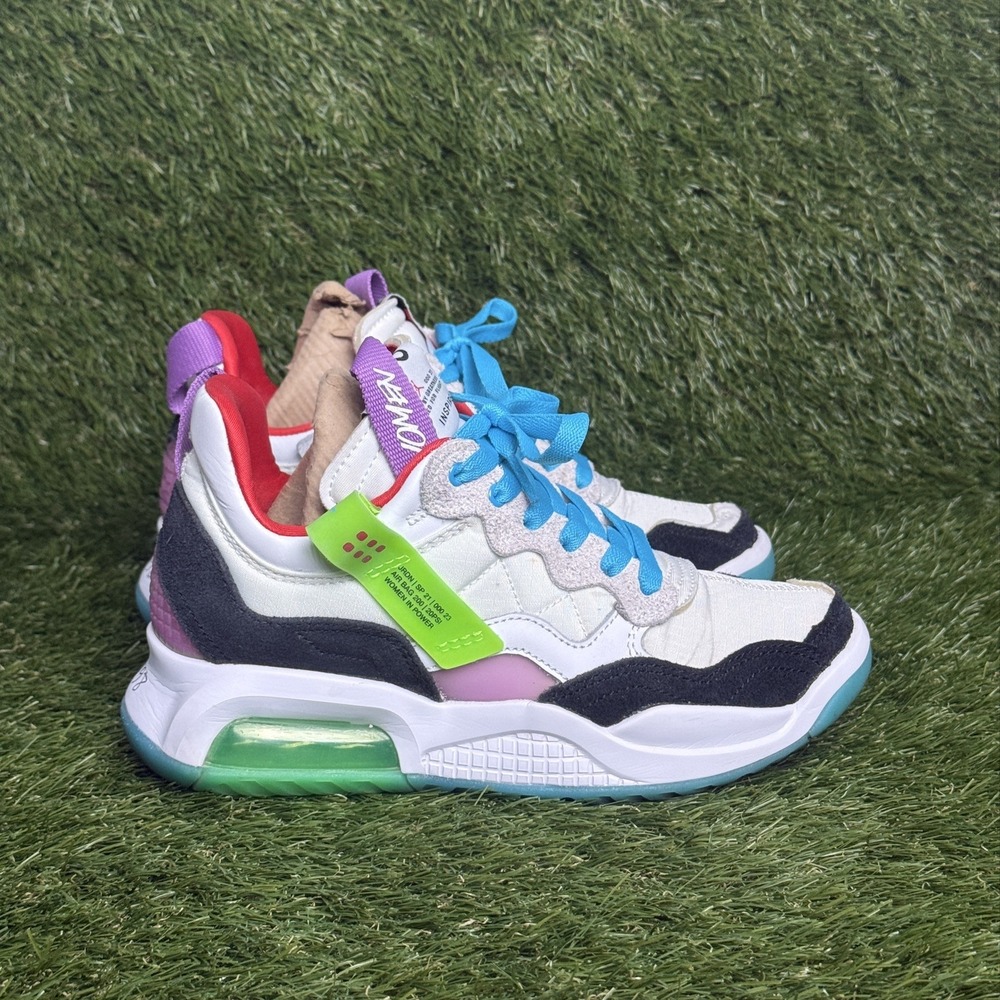 Jordan MA2 Women In Power White Red Blue CV8122-100 Womens Size 6 Sneakers